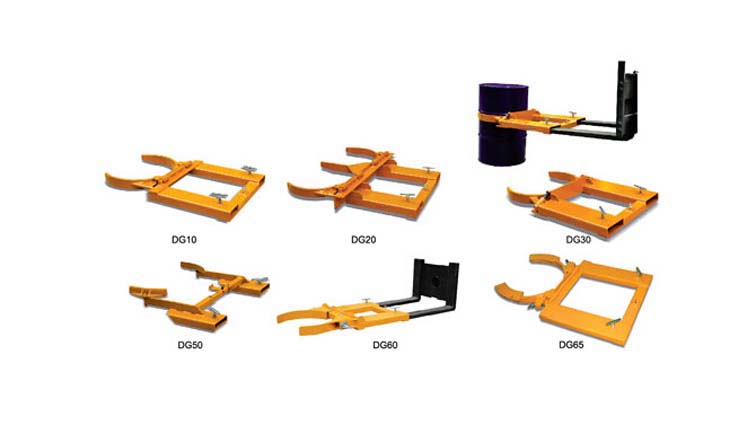 抱箍式叉車用油桶搬運(yùn)夾_1
